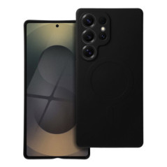 SILICONE MAG COVER case compatible with MagSafe for SAMSUNG S25 Ultra black