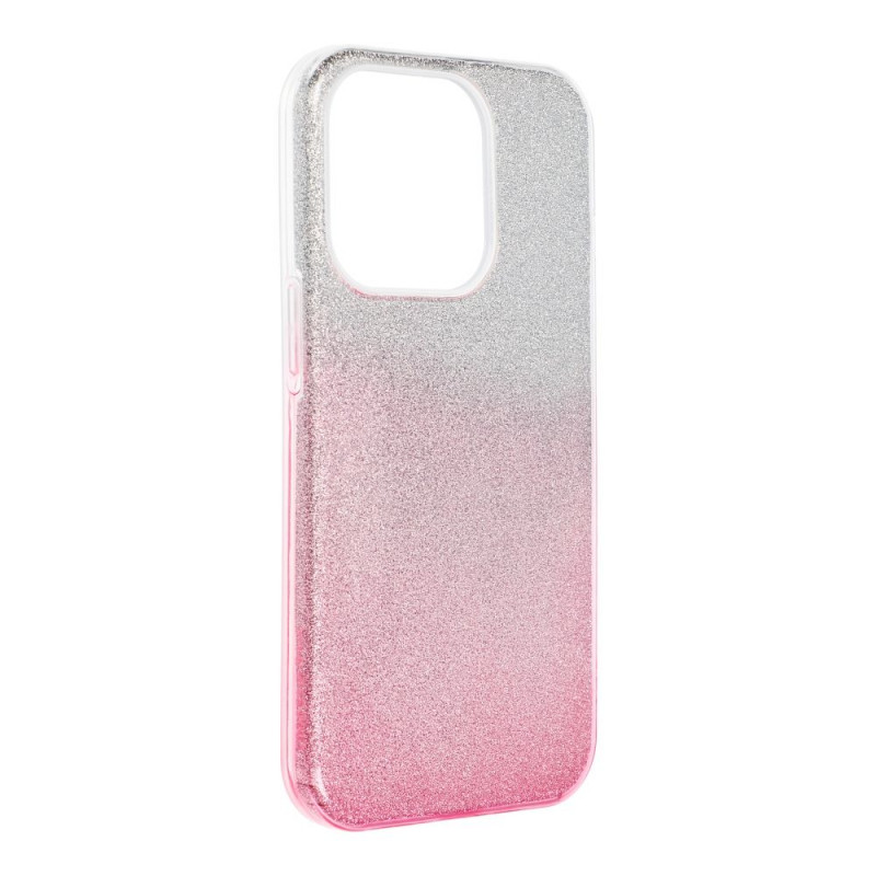 BACK-CASE SHINING GLITTER silver/pink für APPLE iPhone 14 Pro