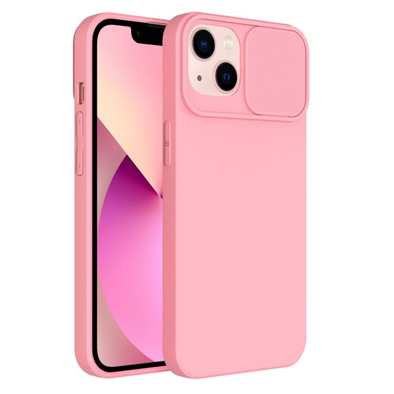 BACK-CASE SLIDE ONE light pink (mit Kamera-Abdeckung) für APPLE iPhone 14 Pro