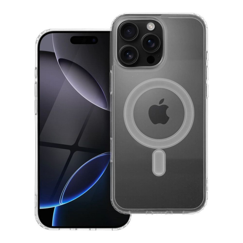 Case for iPhone 16 PRO MAX Clear Mag Cover (MID) compatible with MagSafe transparent