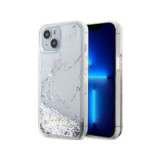 GUESS case for IPHONE 13 / 14 / 15 GUHCP14SLCSGSGH (Liquid Glitter Marble) white