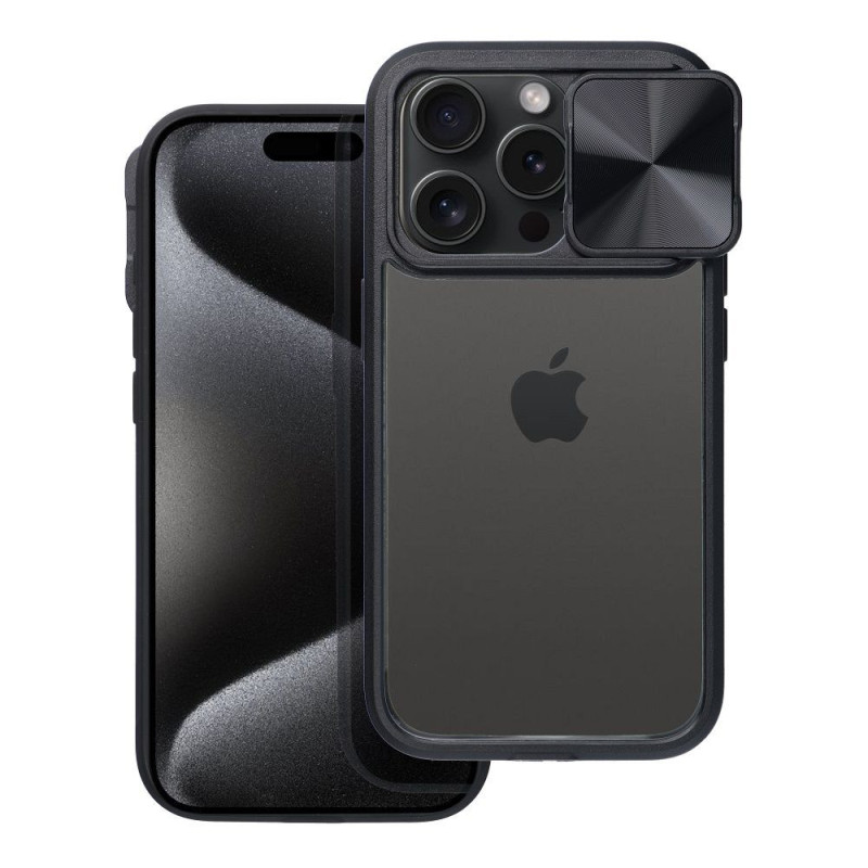 Case for iPhone 15 PLUS Slider black