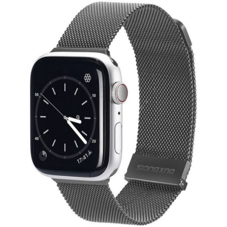 DUX DUCIS strap MILANESE stailess steel magnetic for Apple Watch 38 / 40 / 41 mm grey