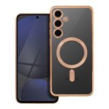 Case for Samsung S24 FE Electro Mag Cover compatible with MagSafe gold