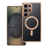 Case for Samsung S25 ULTRA Electro Mag Cover compatible with MagSafe gold