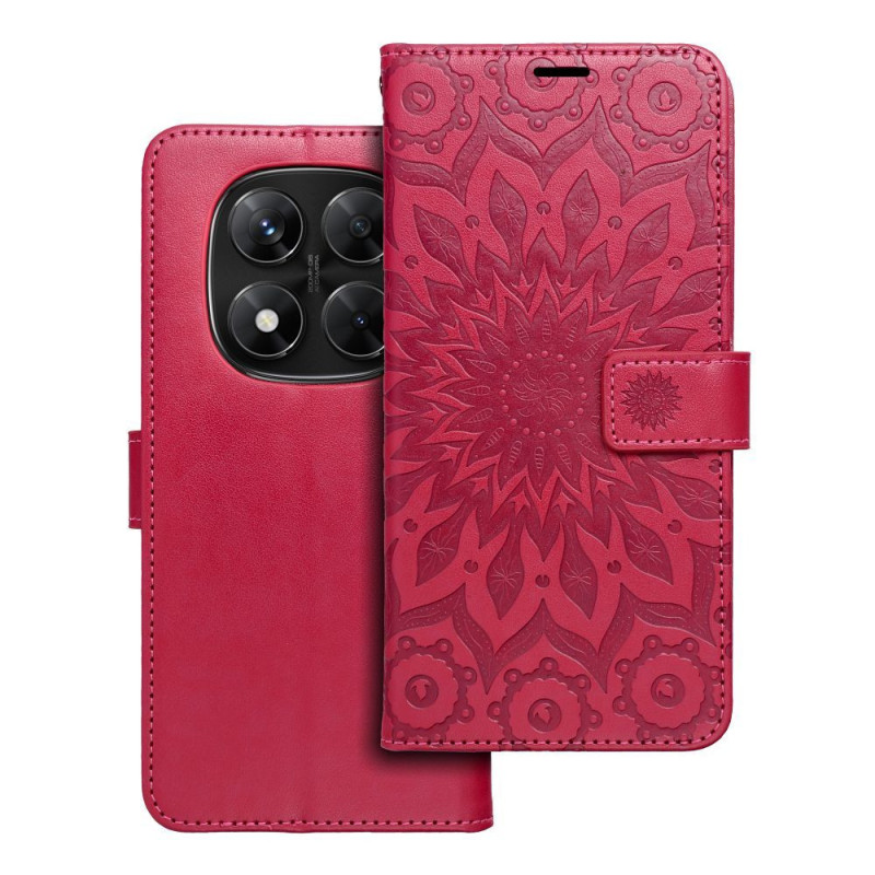 MEZZO Book case for XIAOMI Redmi Note 14 PRO 5G / 14 PRO PLUS 5G mandala magenta
