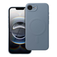 Case for iPhone 16e Silicone Mag Cover compatible with MagSafe light blue