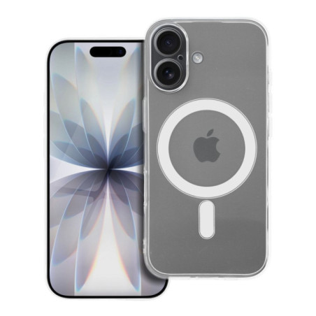 Case for iPhone 17 Clear Case 2 mm Mag Cover compatible with MagSafe (camera protection) transparent