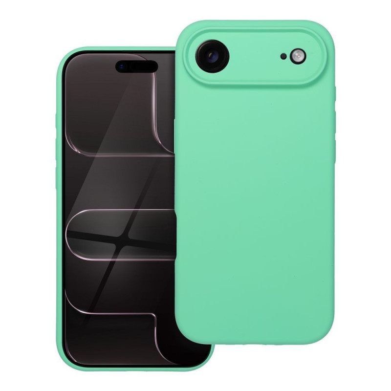 Case for iPhone 17 AIR Silicone 2mm compatible with MagSafe mint