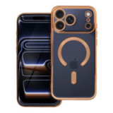 Case for iPhone 17 PRO MAX Electro Mag Cover compatible with MagSafe gold