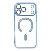 Case for iPhone 17 PRO MAX Electro Mag Cover compatible with MagSafe blue