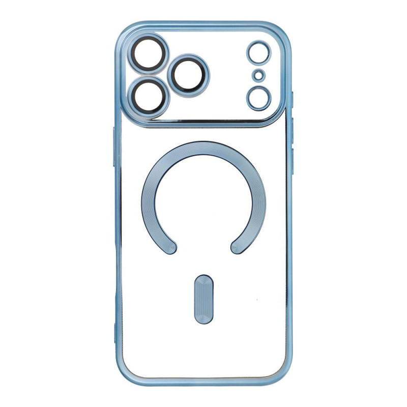 Case for iPhone 17 PRO MAX Electro Mag Cover compatible with MagSafe blue
