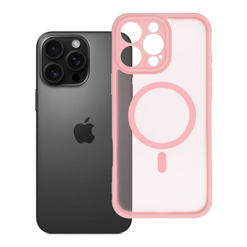 Case for iPhone 16 PRO MAX Full Matte Mag Cover compatible with MagSafe light pink Case for iPhone 16 PRO MAX Full Matte Mag Cover compatible with MagSafe light pink