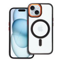 Case for iPhone 15 Color Edge Mag Cover compatible with MagSafe black-gold