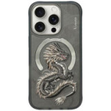 NIMMY case DRAGON compatible with MagSafe for IPHONE 16 Pro Max gray
