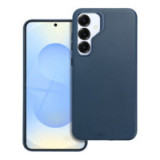 Case for Samsung S25 PLUS Leather Mag Cover compatible with MagSafe blue