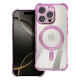 Case for iPhone 17 AIR compatible with Magsafe Antishock Electro purple