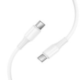 Cable USB C to USB C Hoco 3A 60W 1 m X120 white