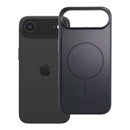 Case for iPhone 17 AIR Premium Glossy Mag Cover compatible with MagSafe and Camera Control button black
