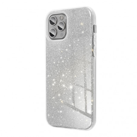 BACK-CASE SHINING GLITTER silber für SAMSUNG Galaxy S24+