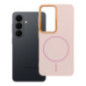 Case for Samsung S26 Frame Mag Cover compatible with MagSafe powder pink