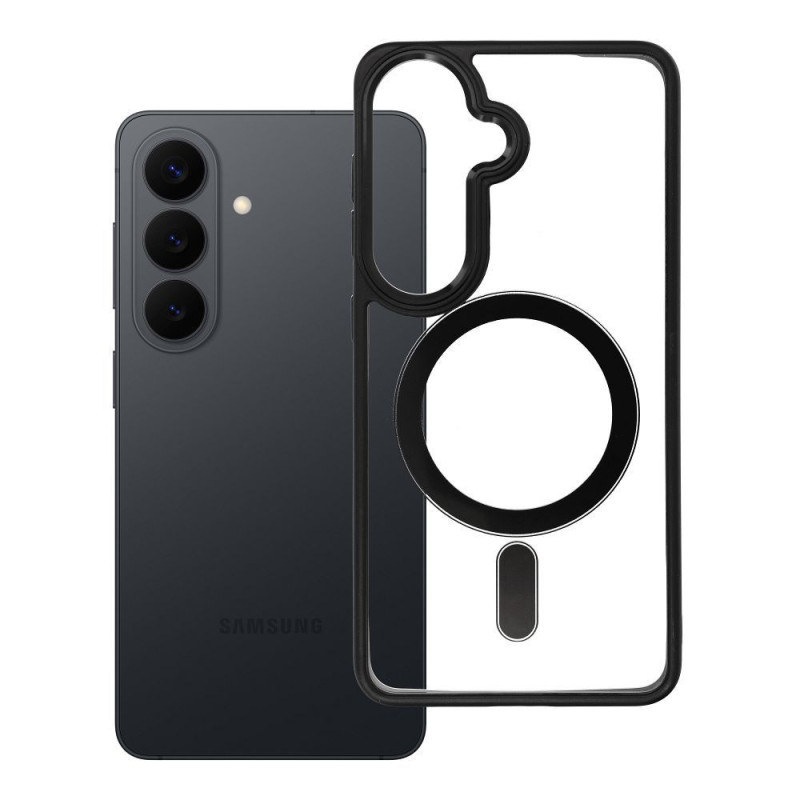 Case for Samsung S26 Color Edge Mag Cover compatible with MagSafe black Case for Samsung S26 Color Edge Mag Cover compatible with MagSafe black