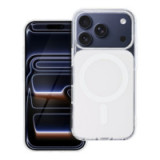 Case for iPhone 16 PRO MAX Clear Fusion Mag Cover compatible with MagSafe white