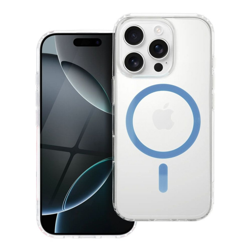 Case for Samsung A27 Drop Glue Colorful Ring Mag Cover compatible with MagSafe light blue