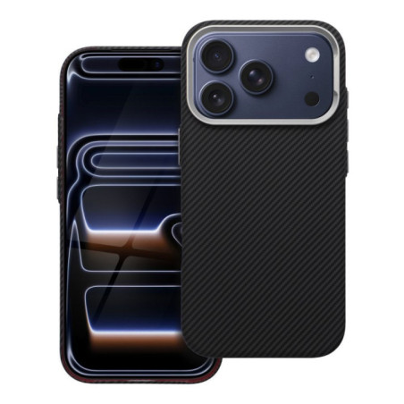 Case for iPhone 17 PRO MAX Kevlar compatible with MagSafe black