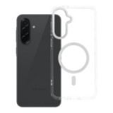 Case for Samsung A36 Frame Clear Hybrid Mag Cover compatible with MagSafe transparent