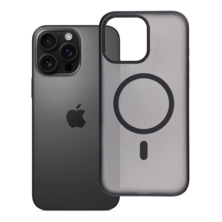 Case for iPhone 16 PRO MAX Flexline Mag Cover compatible with MagSafe black