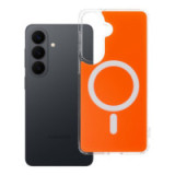 Case for Samsung S26 PLUS Clear Fusion Mag Cover compatible with MagSafe hermes orange