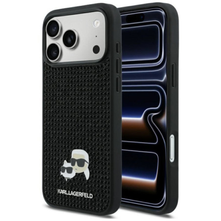 KARL LAGERFELD case for IPHONE 17 Pro Max KLHCP17X6PRKCLK (Rhinestone W/ K&C PIN) black