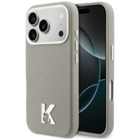 KARL LAGERFELD case for IPHONE 17 Pro Max compatible with MagSafe KLHMP17X5PGFKHGG (PU FW W/ KHead Logo) gray