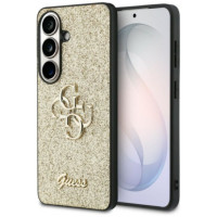 GUESS case for SAMSUNG S26 GUHCS26SHG4SGD (Fixed Glitter 4G Big Metal Logo) gold