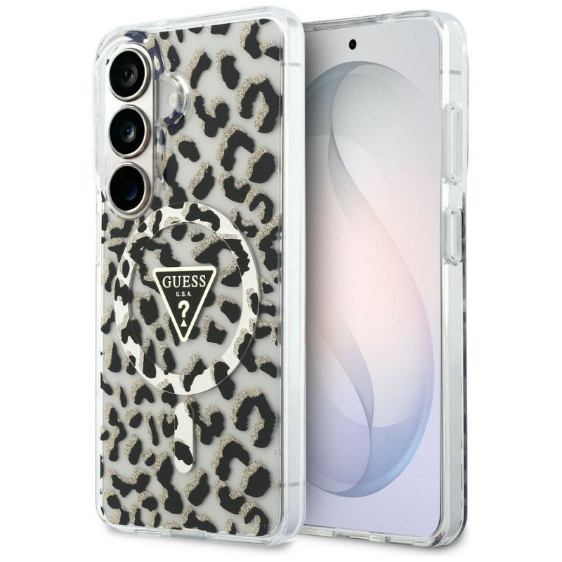 GUESS case for SAMSUNG S26 GUHMS26SHLEGTGLK (Magnetic IML Leopard Print Triangle) black