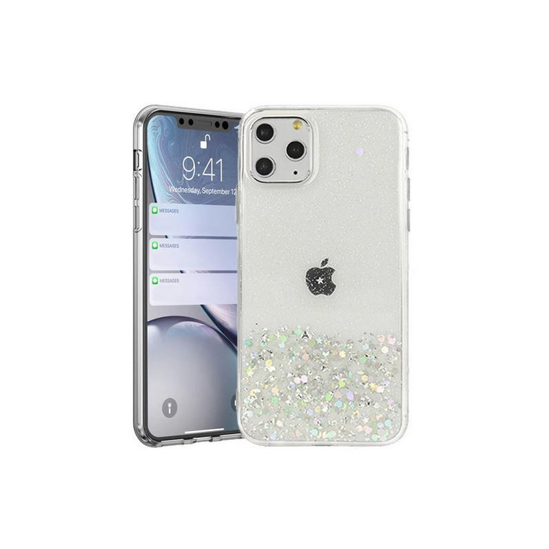 Back-Case clear GLITTER für Samsung Galaxy S21 FE