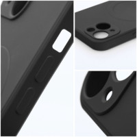 SILIKON-CASE MagSafe-kompatibel schwarz für Apple iPhone 15 Plus