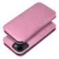 Flip case for iPhone 15 PLUS Dual Pocket Book light pink