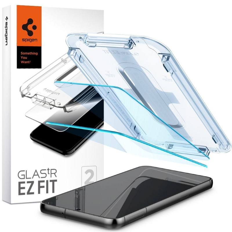 SPIGEN tempered glass GLAS.TR EZ FIT  2-pack for SAMSUNG S23 transparent