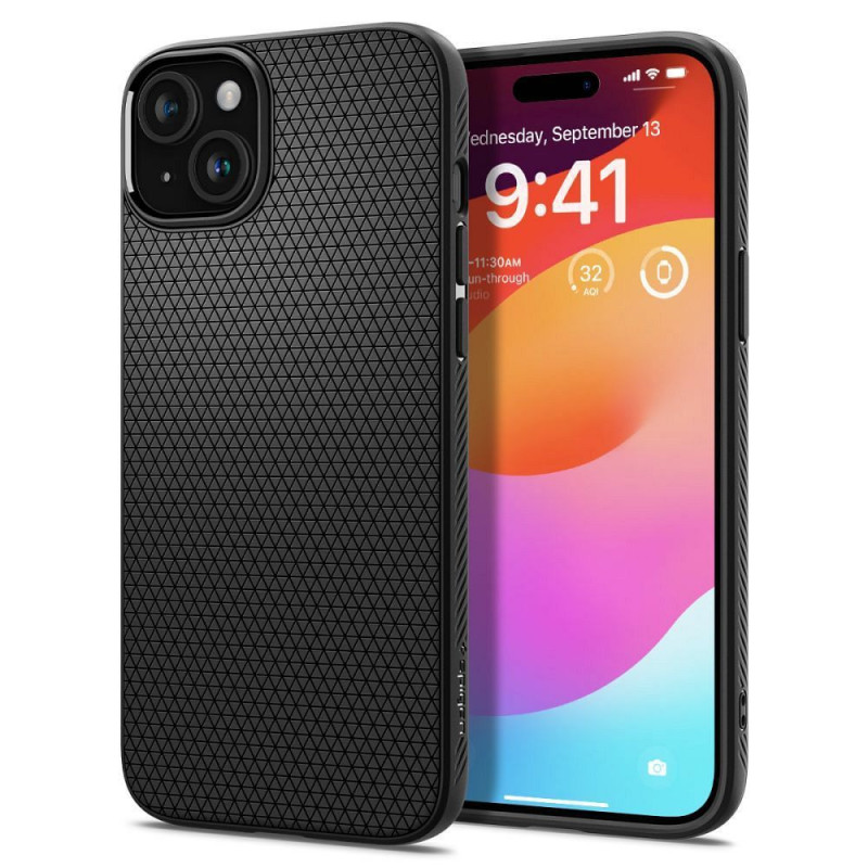 SPIGEN case LIQUID AIR for IPHONE 15 Plus matte black SPIGEN case LIQUID AIR for IPHONE 15 Plus matte black