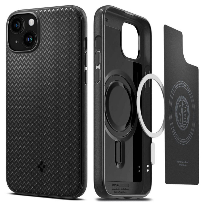 SPIGEN case MAG ARMOR compatible with MagSafe for IPHONE 15 Plus matte black SPIGEN case MAG ARMOR compatible with MagSafe for IPHONE 15 Plus matte black