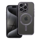 Case for iPhone 15 PRO Electro Mag Cover compatible with MagSafe black