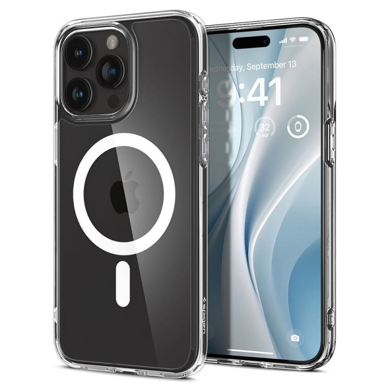 SPIGEN case ULTRA HYBRID MAG compatible with MagSafe for IPHONE 15 Pro white SPIGEN case ULTRA HYBRID MAG compatible with MagSafe for IPHONE 15 Pro white