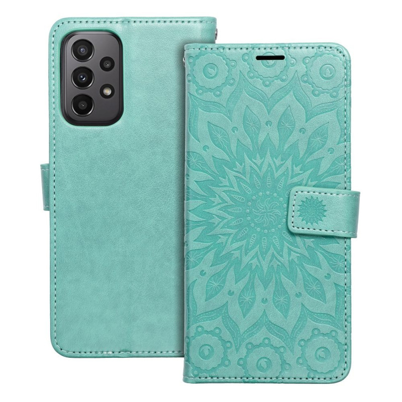 MEZZO Book case for SAMSUNG A23 5G mandala green MEZZO Book case for SAMSUNG A23 5G mandala green