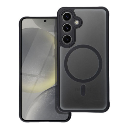 Case for Samsung S24 Full Matte Mag Cover compatible with MagSafe black