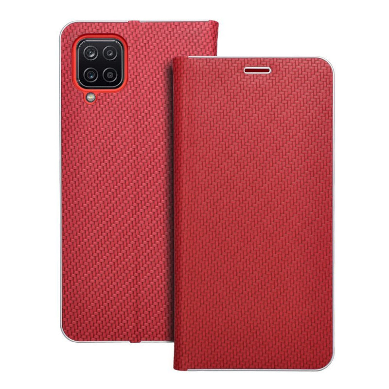 LUNA Book Carbon for SAMSUNG A12 / M12 red