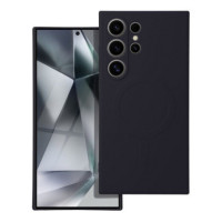 Case for Samsung S24 ULTRA Silicone Mag Cover compatible with MagSafe black