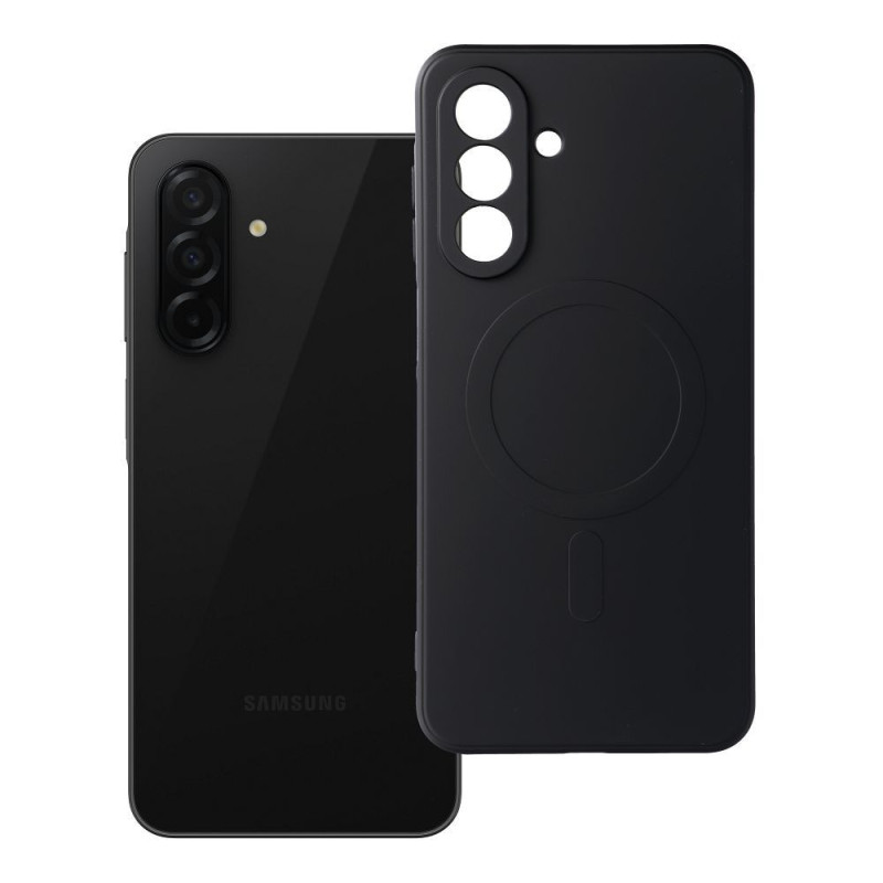 Case for Samsung A26 Silicone Mag Cover compatible with MagSafe black Case for Samsung A26 Silicone Mag Cover compatible with MagSafe black