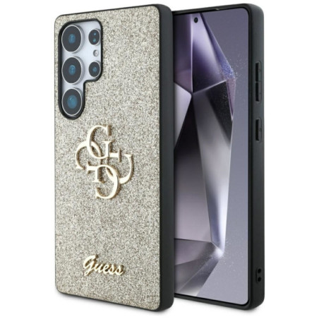 GUESS case for SAMSUNG S25 Ultra GUHCS25LHG4SGD (Fixed Glitter Big 4G) gold